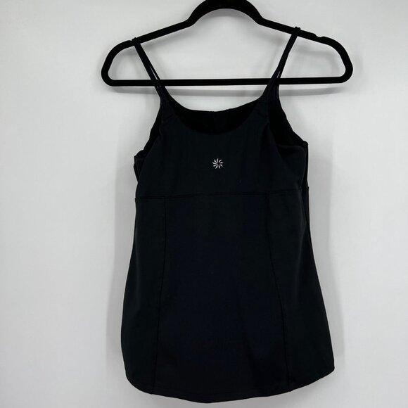 Athleta Womens Tank Top Sz 38b Black Built In Bra Athletic - Picture 6 of 8